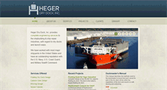 Desktop Screenshot of hegerdrydock.com